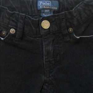 Ralph Lauren black corduroy pants 2T